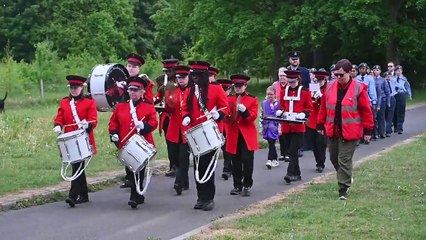 Lancaster Bomber crash in Wolverhampton, remembered with a service and fly over.