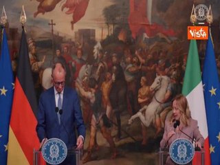 Meloni: "L'incontro con Merz smentisce il disinteresse tedesco per l'Italia"