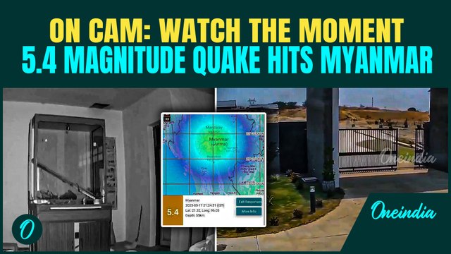 Myanmar Earthquake BREAKING: Another 5.4 Magnitude Quake Shakes Myanmar; Shocking CCTV Footage OUT