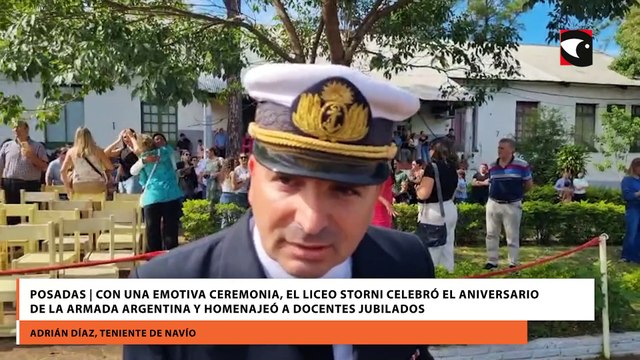 Posadas | Con una emotiva ceremonia, el Liceo Storni celebró el aniversario de la Armada Argentina y homenajeó a docentes jubilados