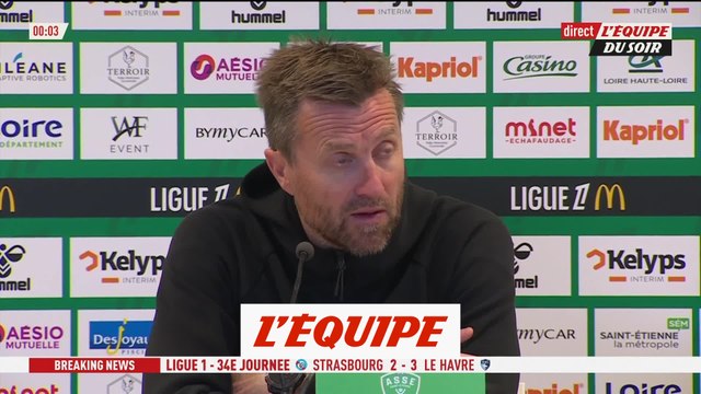 Horneland : « Je m'excuse auprès de nos supporters... » - Foot - Ligue 1 - Saint-Etienne