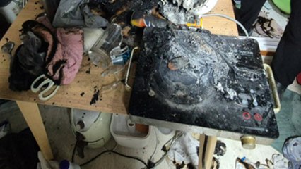 빌라 부탄가스 폭발..."고양이가 전기레인지 작동" / YTN
