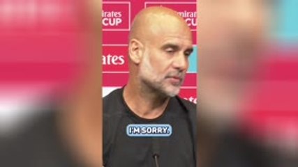 'He's British!' - Guardiola slams Palace's star in FA Cup final defeat