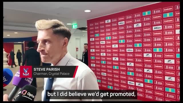 Steve Parish 'proud' of Crystal Palace after FA Cup triumph