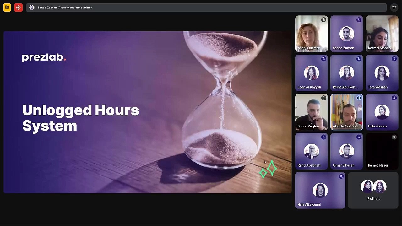 Unlogged Hours System Introduction Recording
