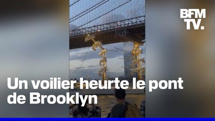 Un voilier de la marine mexicaine heurte le pont de Brooklyn faisant au moins deux morts