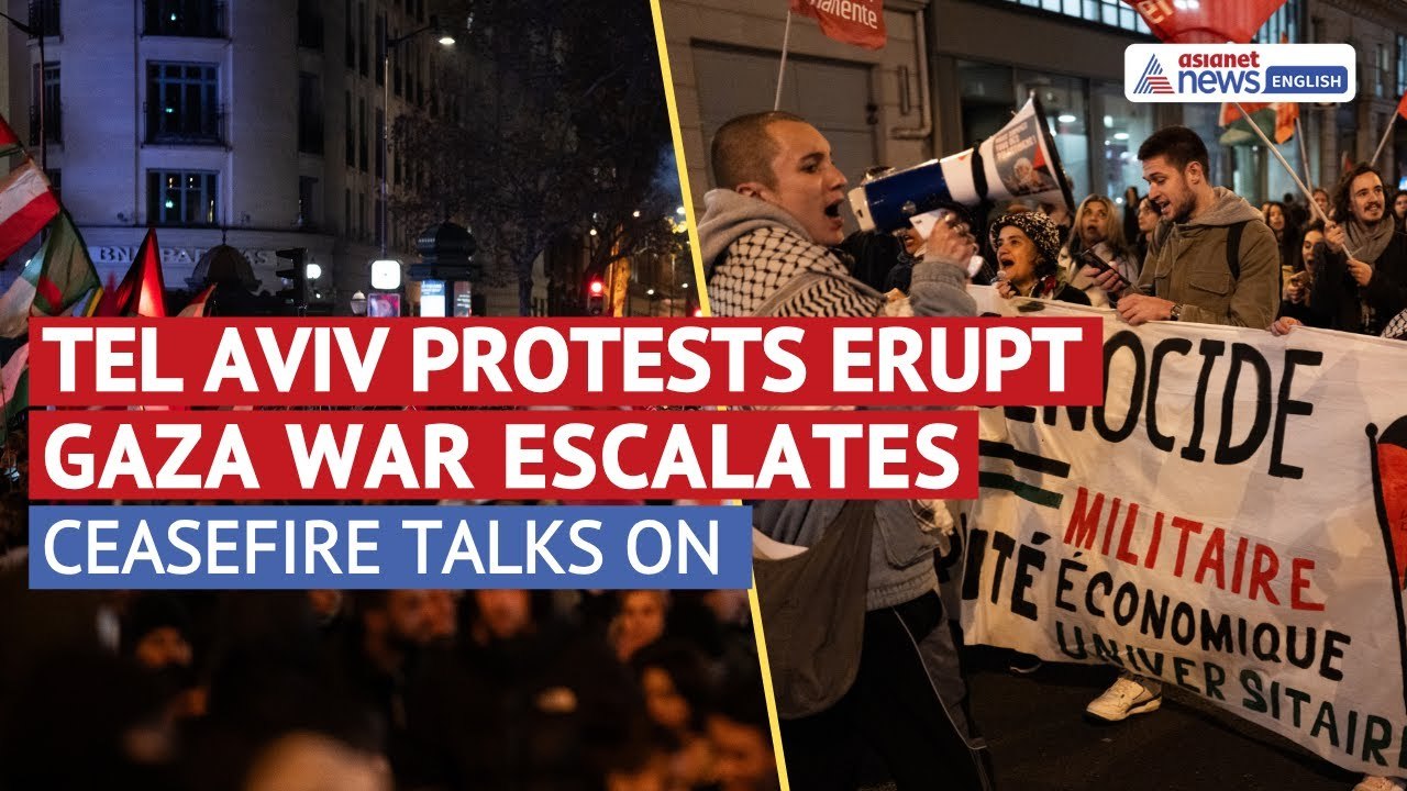 Tel Aviv Erupts: Protests Demand Gaza Ceasefire, Hostage Release Amid Escalating War