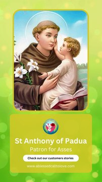 Saint Anthony of Padua Patron for Asses