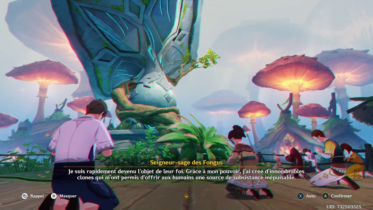 Genshin Impact Chronique Tribale Nathlan Le mystère du royaume fongique Acte 3 Trace fongique au champ 2