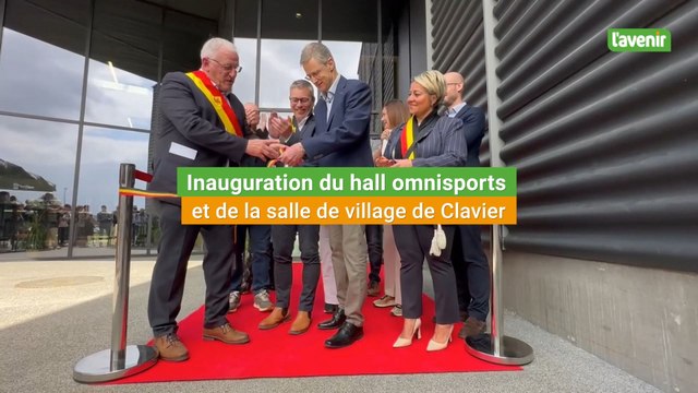Inauguration du hall omnisports et de la salle de village de Clavier