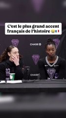 Une jeune basketteuse de la WNBA fait beaucoup parler d’elle lors de sa première interview en raison de son « accent français »