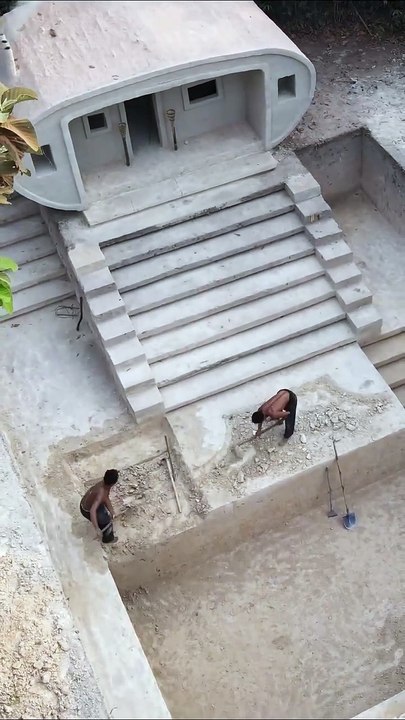 Amazing building skills #primitive #swimming #primitivetechnology #build #primitive-life - 720