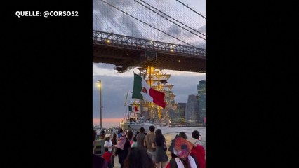 Segelschulschiff rammt Brooklyn Bridge in New York: Zwei Tote