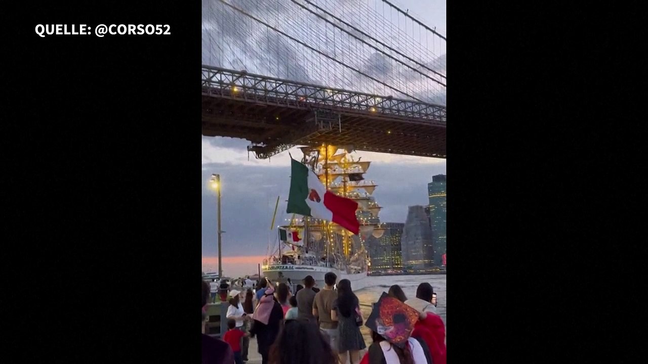 Segelschulschiff rammt Brooklyn Bridge in New York: Zwei Tote