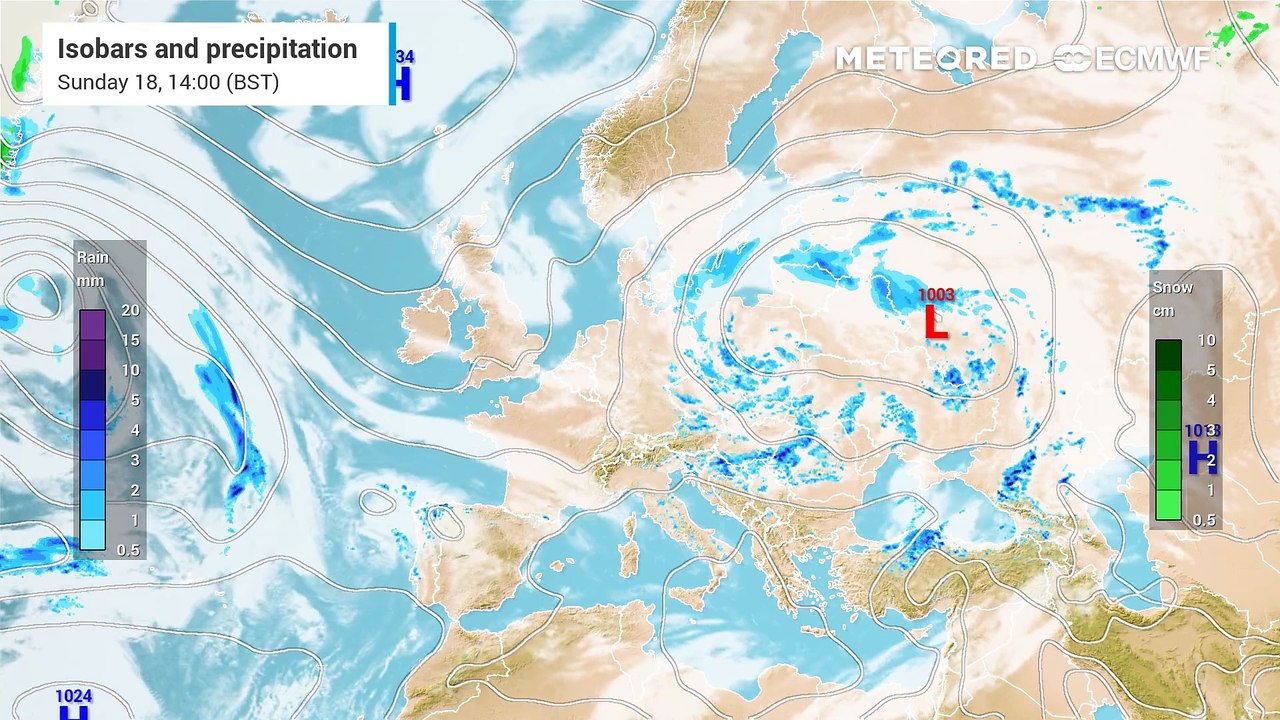 UK Weather: Warm sunshine to thunderstorms. This is when rain will arrive to all parts of the UK
