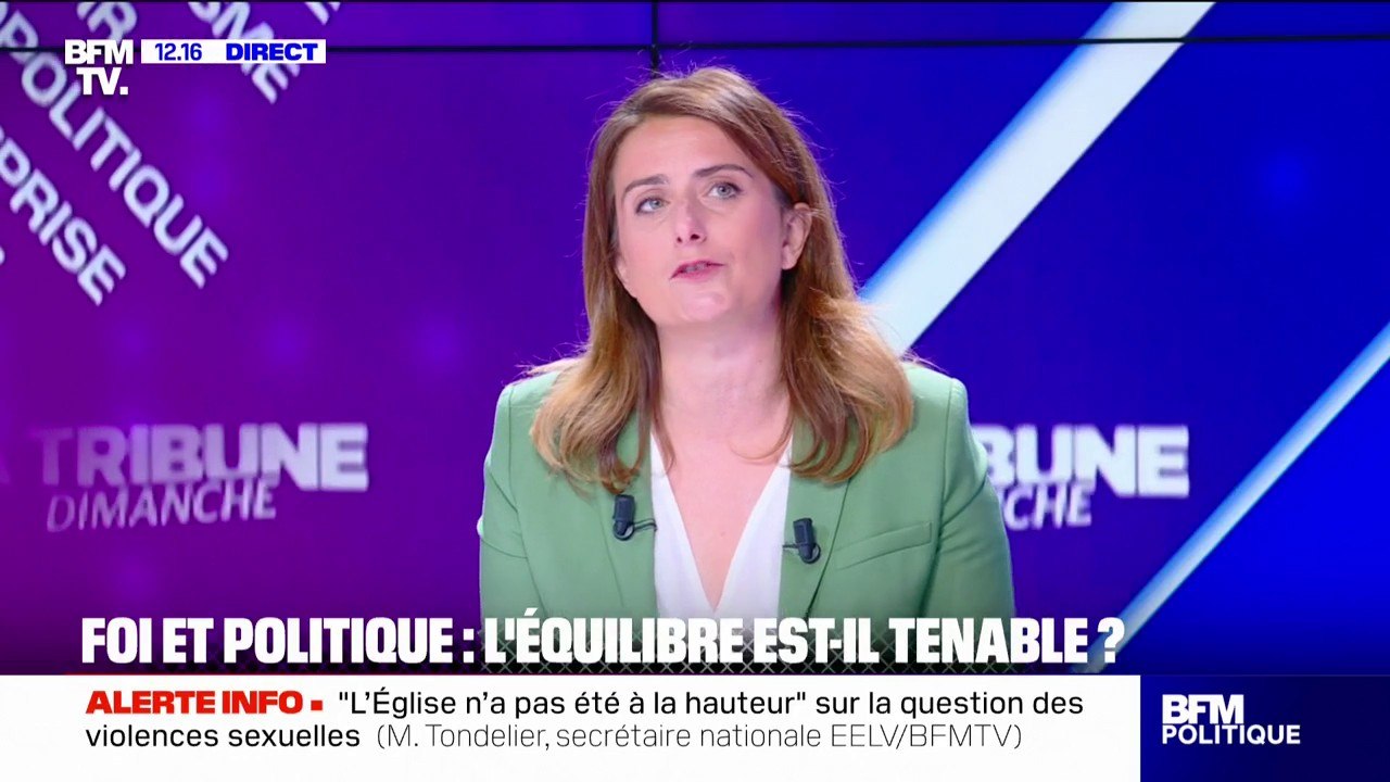 Violences sexistes et sexuelles: Marine Tondelier (EELV) assure que "l'Église n'a pas été à la hauteur"
