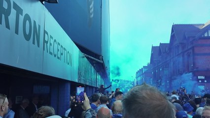 Everton fans party ahead of Goodison Park farewell