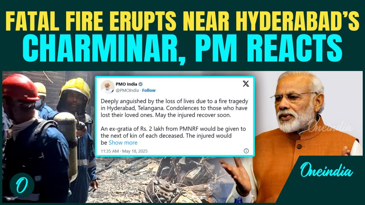 Hyderabad Fire: 8 children among dead in fire near charminar as narrow path blocks rescue efforts