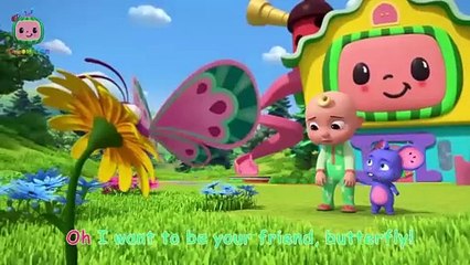 Butterfly Song _ CoComelon Animal Time Nursery Rhymes _ Songs for Kids