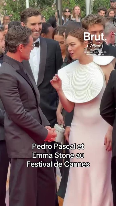 Pedro Pascal et Emma Stone au Festival de Cannes.