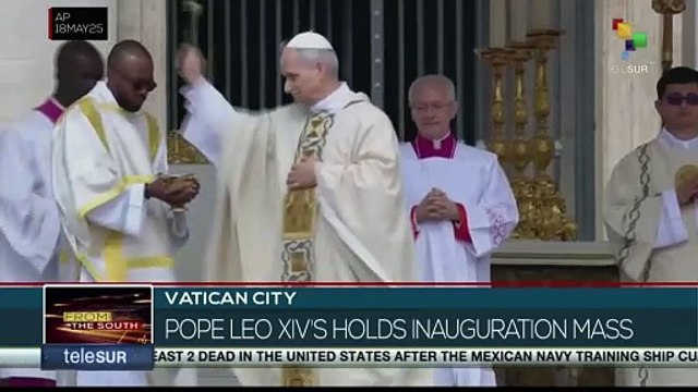 Inauguration of Pope Leo XIV continues