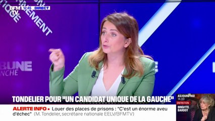 Présidentielle 2027: Marine Tondelier "pour une candidature unique à gauche"