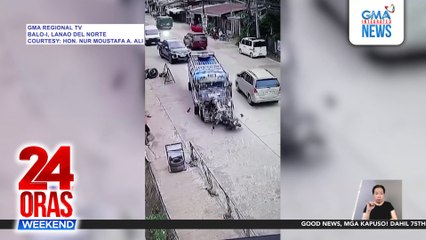 Nag-overtake na rider, sugatan nang sumalpok sa jeep | 24 Oras Weekend
