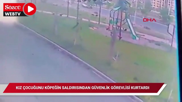 Diyarbakır'da kız çocuğunu köpeğin saldırısından güvenlik görevlisi kurtardı