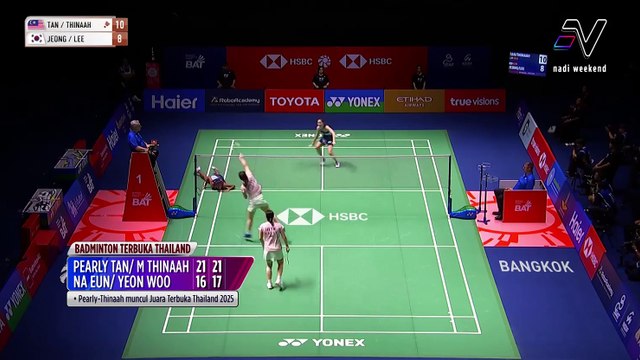 Pearly Tan / M. Thinaah tepati ramalan juara Terbuka Thailand