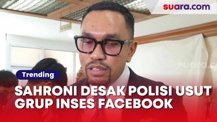 Sahroni Geram Ada Grup Facebook Inses 'Fantasi Sedarah': Ini Menjijikkan, Polisi Harus Telusuri
