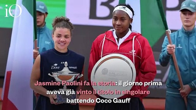 Jasmine Paolini vince anche il doppio con Errani: è nella leggenda degli Internazionali d'Italia