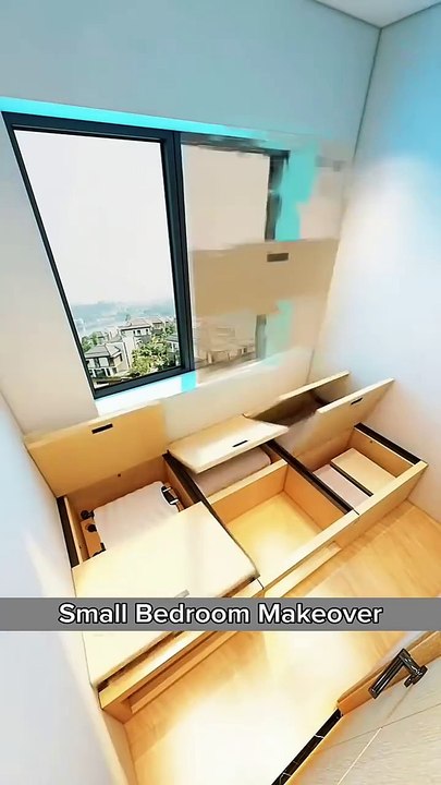 Tiny Room, Smart Design  Turning 3 Sq. Meters into a Dream Bedroom!#SmallRoomMakeover #TinyRoom