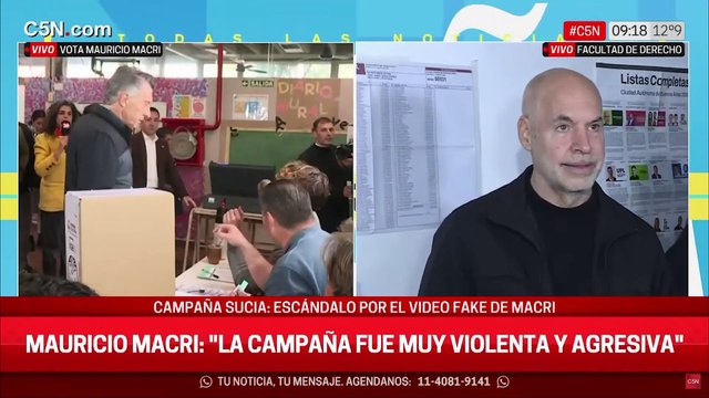 Votó Mauricio Macri