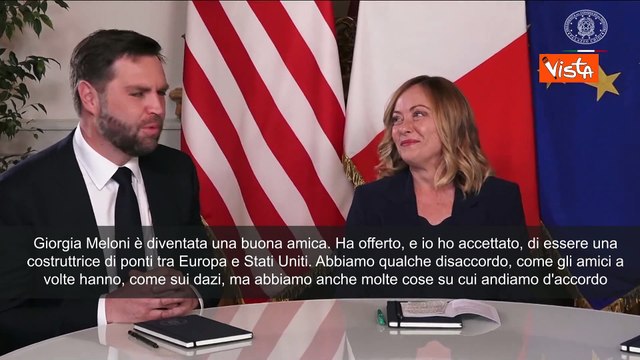 Jd Vance incontra a Roma Meloni e von der Leyen: La premier costruttrice di ponti tra Ue e Usa
