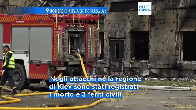 La Russia lancia il più grande attacco all'Ucraina con oltre 270 droni nella notte domenica