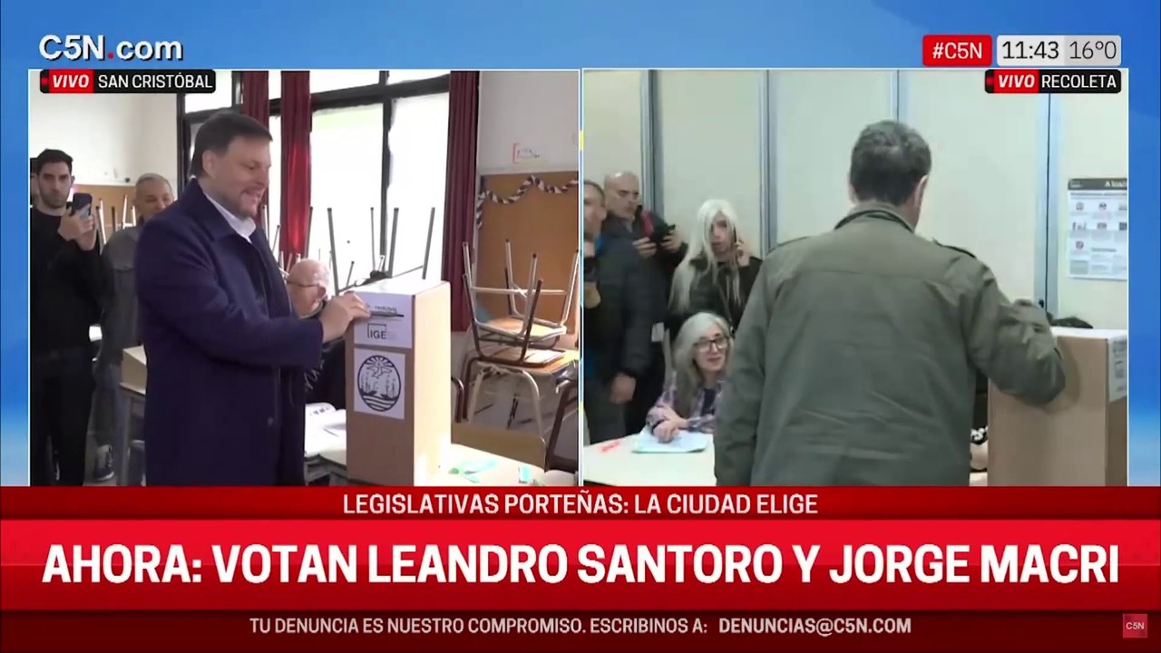 Votó Leandro Santoro