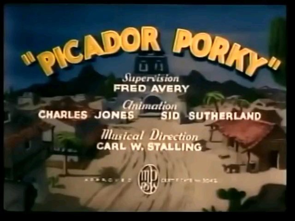 Looney Tunes picador porky (french) 1937