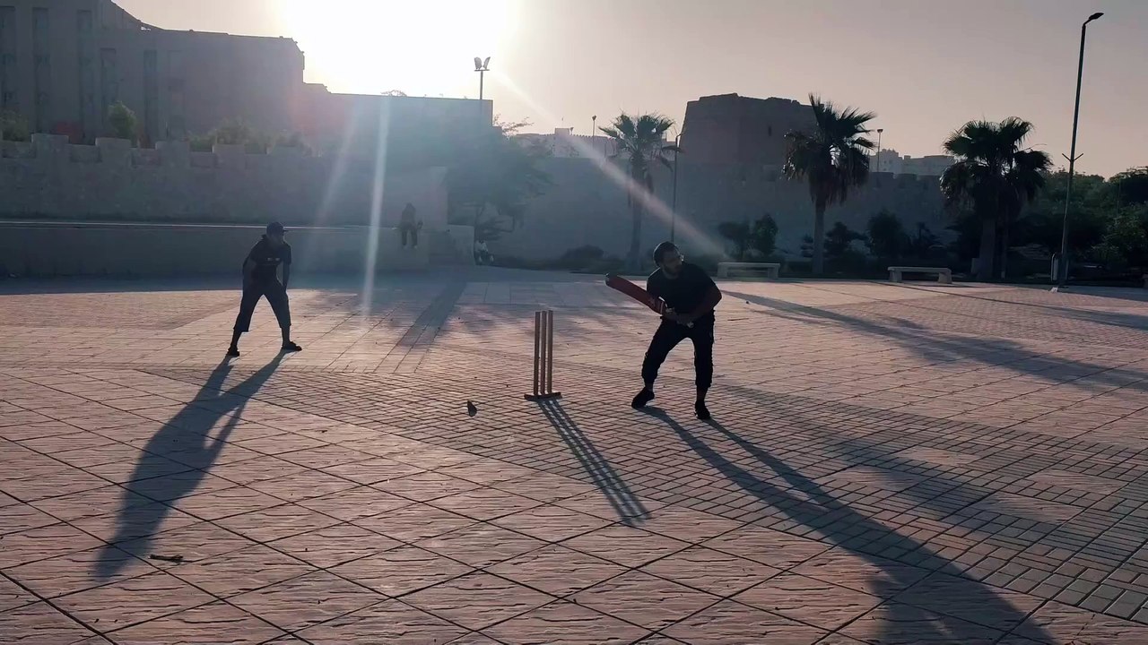 Playing Cricket Before Sun Rise