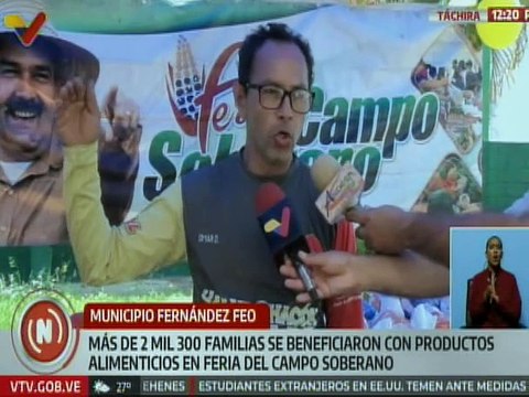 Más de 2 mil familias tachirenses fueron beneficiadas por la Ferias del Campo Soberano