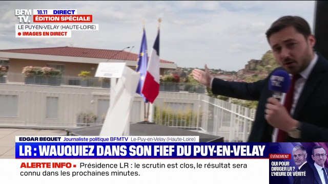 Présidence LR: en immersion au sein de la soirée électorale de Laurent Wauquiez au Puy-en-Velay