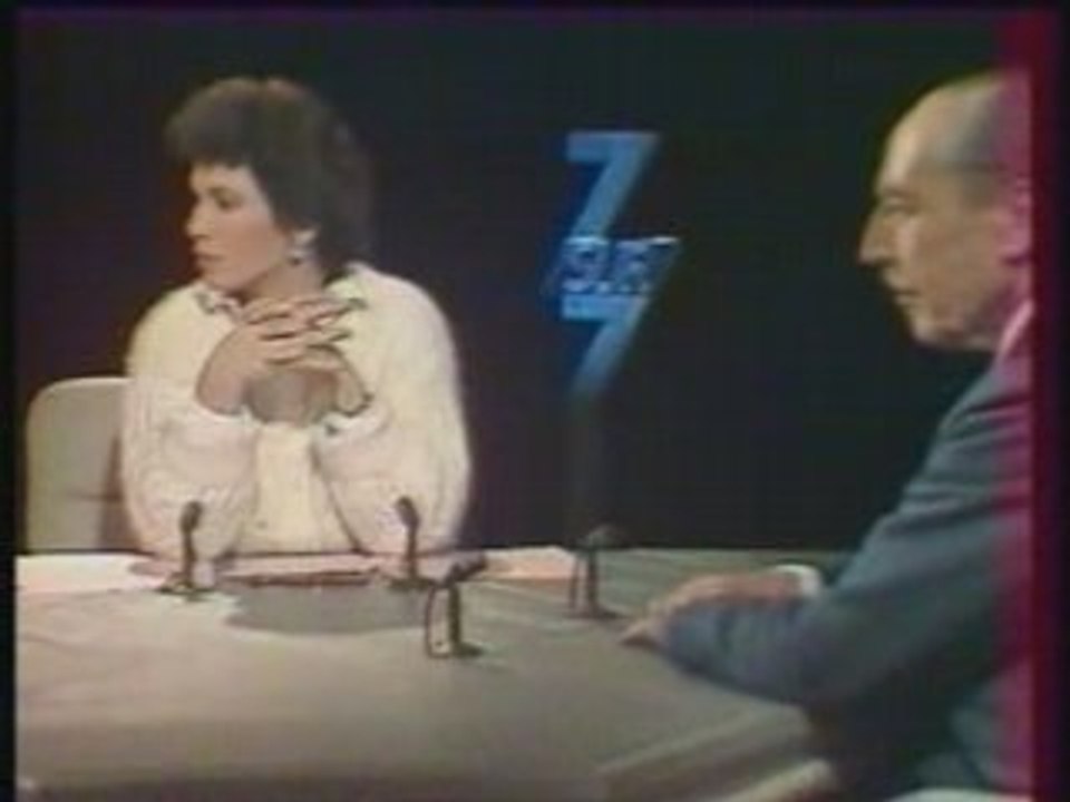 7sur7 TF1 1987 Hors antenne Anne Sinclair Comte de Paris
