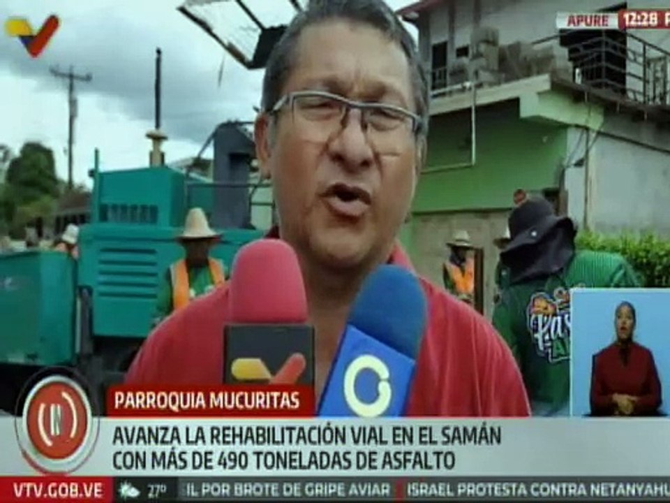Apure | Colocadas más de 490 tn. de asfalto para avanzar en labores de recuperación vial de Mucuritas