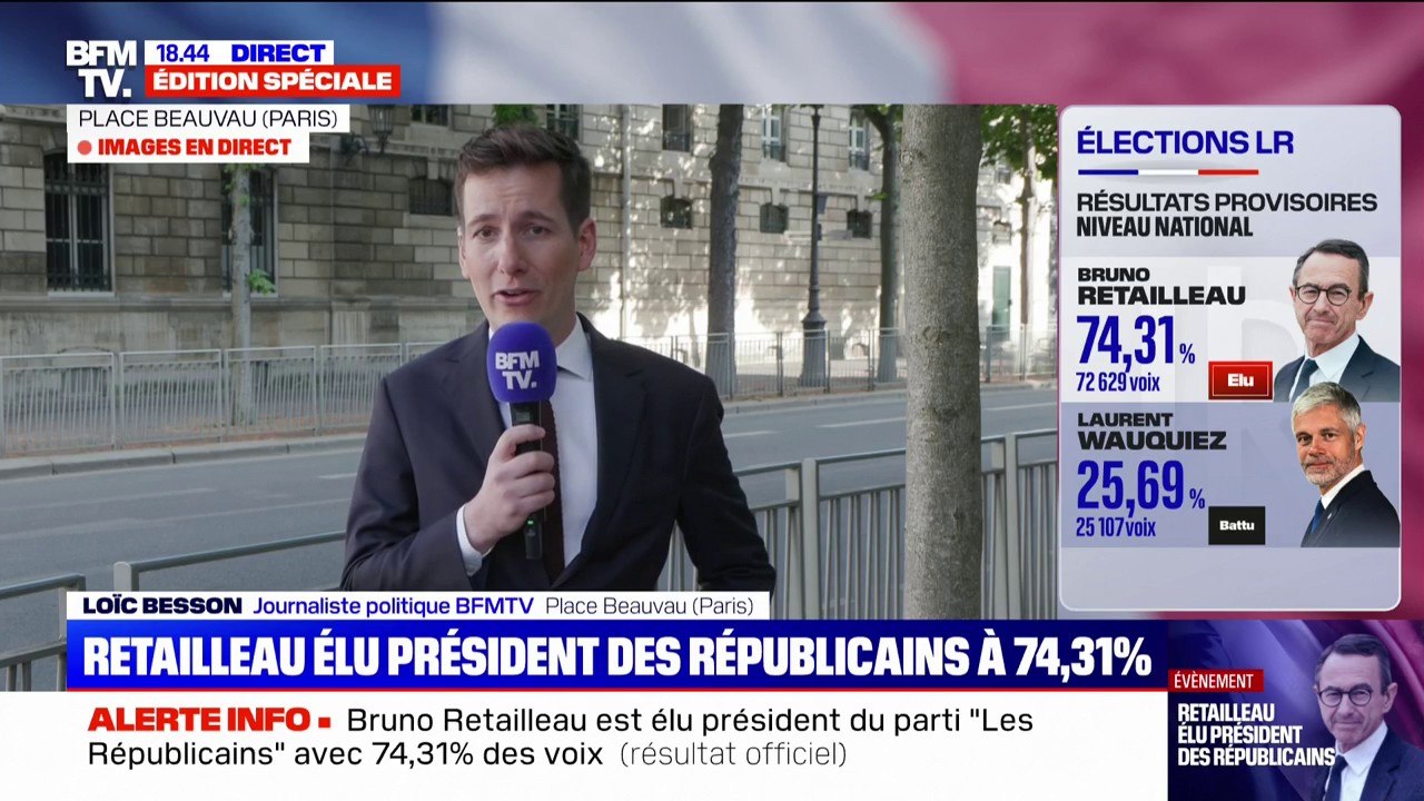 Bruno Retailleau élu président des Républicains, sa ligne et sa stratégie officiellement validée par les adhérents
