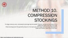 Compression stockings for varicose veins