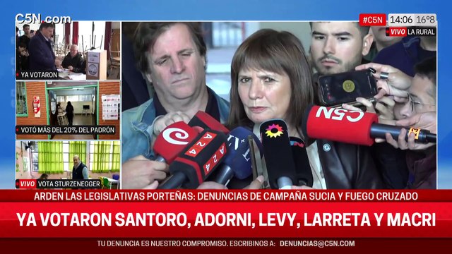 Patricia Bullrich apuntó contra Macri