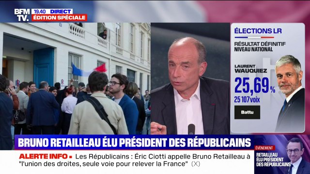 Présidence LR: J'ai l'impression qu'il y a enfin un peu de soleil à droite , explique Jean-François Copé (LR) après la nette victoire de Bruno Retailleau