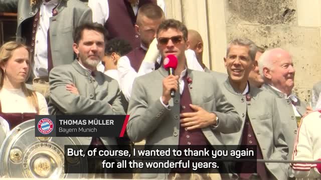 Thomas Muller bids final farewell to Bayern Munich fans