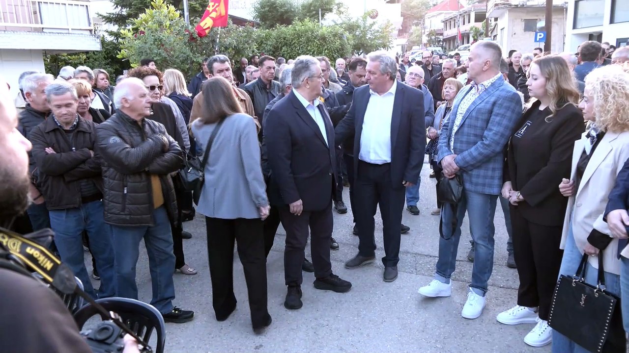Ο Δημήτρης Κουτσούμπας στην Ομβριακή Δομοκού