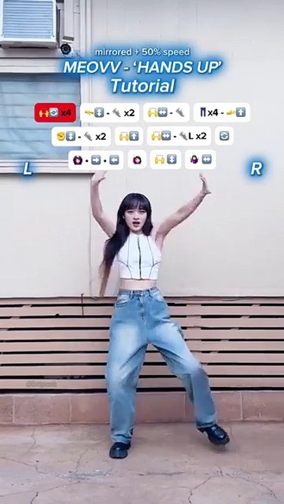 [TUTORIAL] MEOVV - ‘HANDS UP’ dance ♡ #meovv #handsup #kpopdance