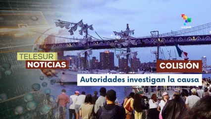 Al menos 2 fallecidos tras colisión del buque mexicano